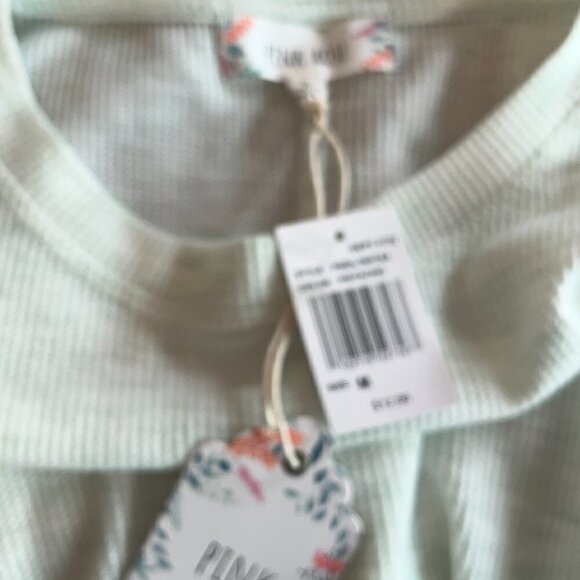 NWT Pink Rose lightweight sweater mint green medium juniors - Picture 7 of 10